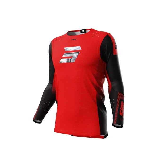 Maillot Cross SHOT AEROLITE HONOR Rouge CHROME