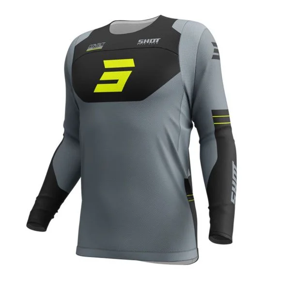 Maillot cross Shot CONTACT – SHIELD 2025 – Jaune Ref : SO2662