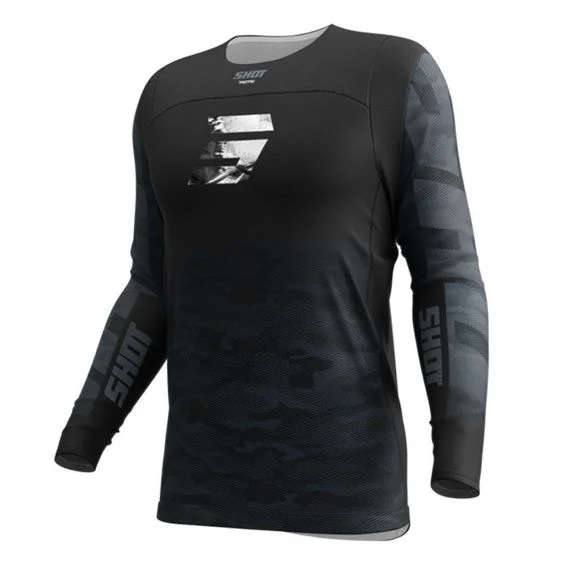 Maillot cross Shot CONTACT – TCTIC 2025 – Noir / Gris Ref : SO2653