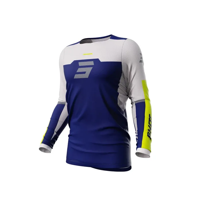 Maillot Cross SHOT CONTACT IRON Bleu