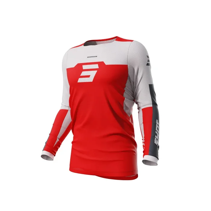 Maillot Cross SHOT CONTACT IRON Rouge