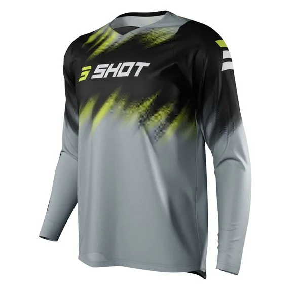 Maillot cross Shot DEVO VERSUS – GREY 2022 – Gris / Noir Ref : SO2128
