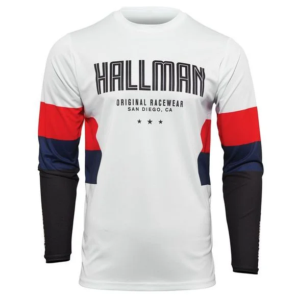Maillot cross Thor HALLMAN DIFFER DRAFT WHITE RED NAVY 2025 – Blanc Ref : TO2738