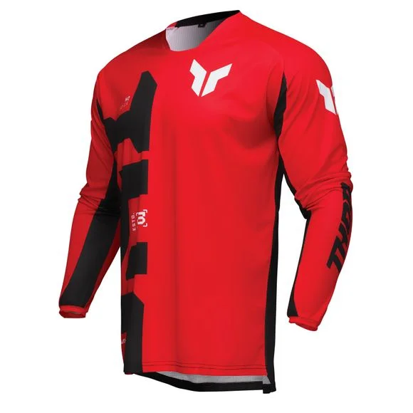 Maillot cross Thor LAUNCH FORGE 2025 – Noir / Rouge Ref : TO3024