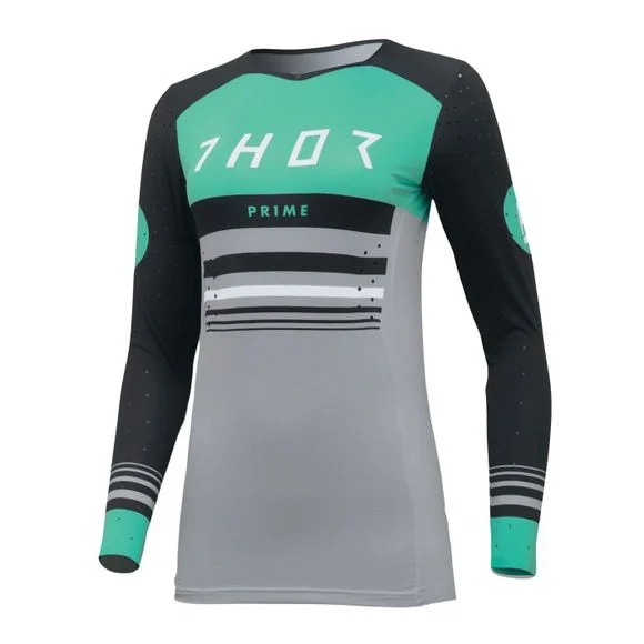 Maillot cross Thor PRIME BLAZE WOMEN 2023 – Noir / Vert Ref : TO2963