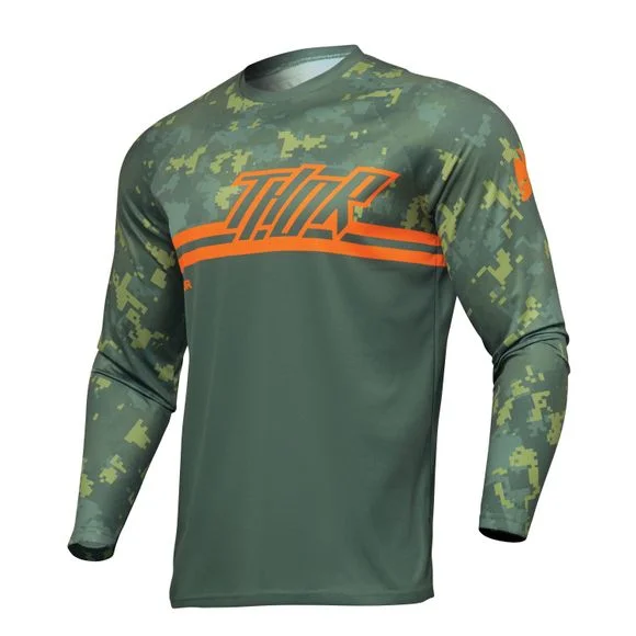 Maillot cross Thor SECTOR DIGI 2024 – Vert / Blanc Ref : TO2956