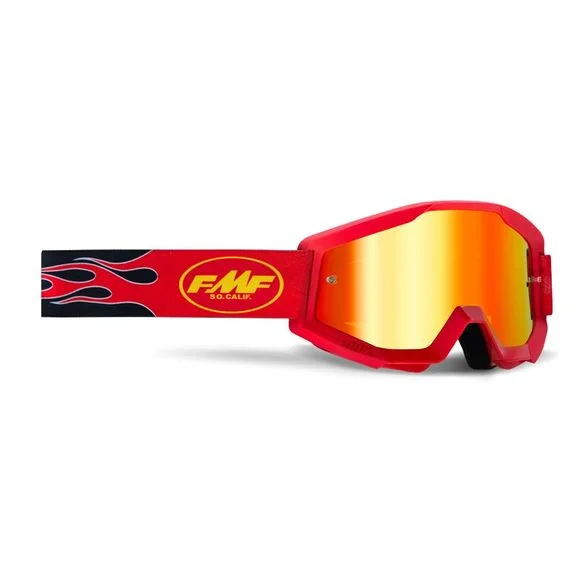 Masque cross FMF VISION POWERCORE FLAME RED YOUTH IRIDIUM – Noir / Rouge Ref : FMF VISION0032 / F5005500004