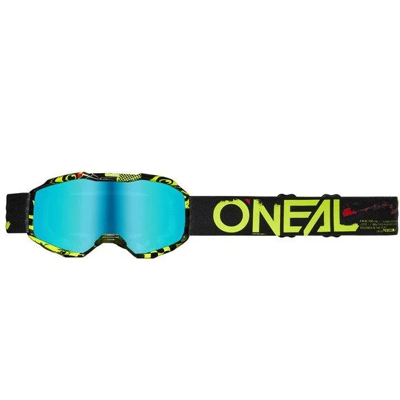 Masque cross O’Neal B-10 YOUTH – ATTACK V24 – CLEAR – Noir / Jaune Ref : OL1941
