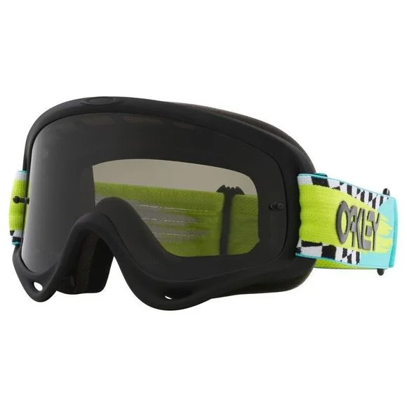 Masque cross Oakley O Frame MX TEAL CHECKS 2025 – Noir / Gris Ref : OK1840 / 8009313001