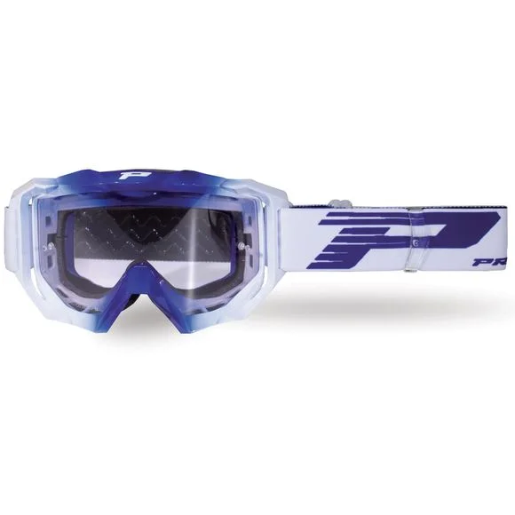 Masque cross Progrip VENOM LIGHT SENSITIVE 3200 – BLANC BLEU 2022 – Blanc / Bleu Ref : PRG0219 / 3200LSBLB