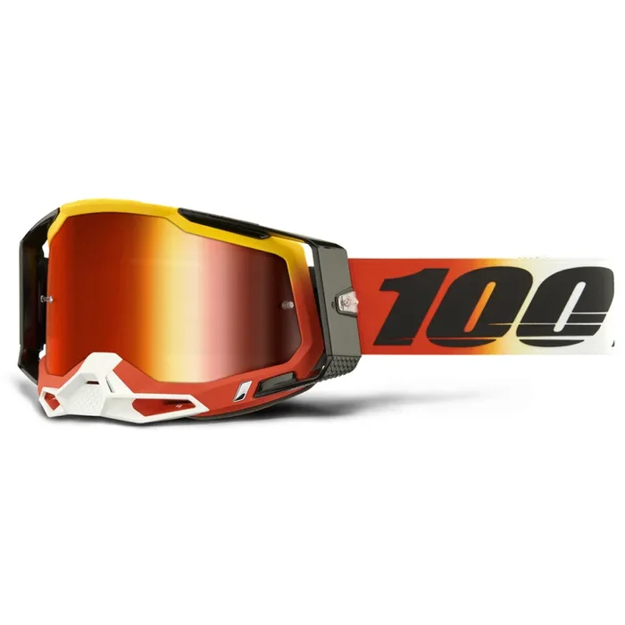 Masque Cross RACECRAFT 2 Ogusto Ecran Miroir Rouge