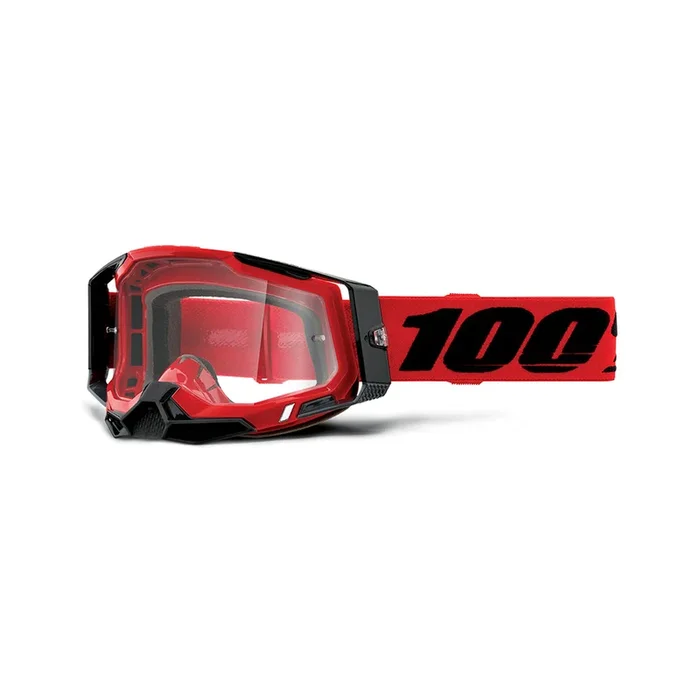 Masque Cross RACECRAFT 2 Rouge – Ecran Clair