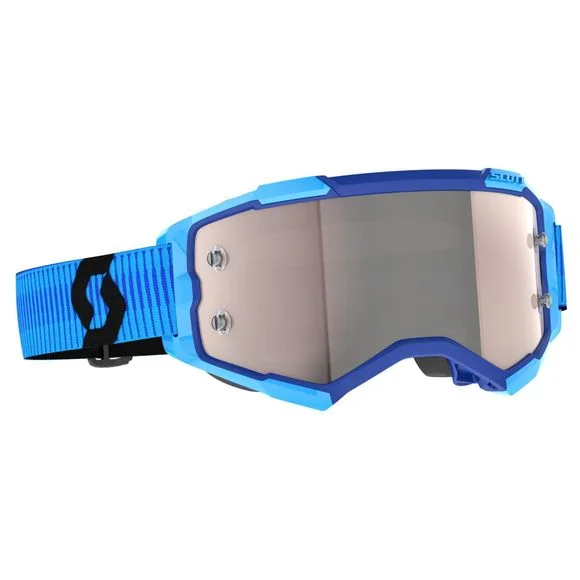 Masque cross Scott Fury – blue/black silver chrome works 2024 – Bleu / Noir Ref : SCO1368 / 2728281034269