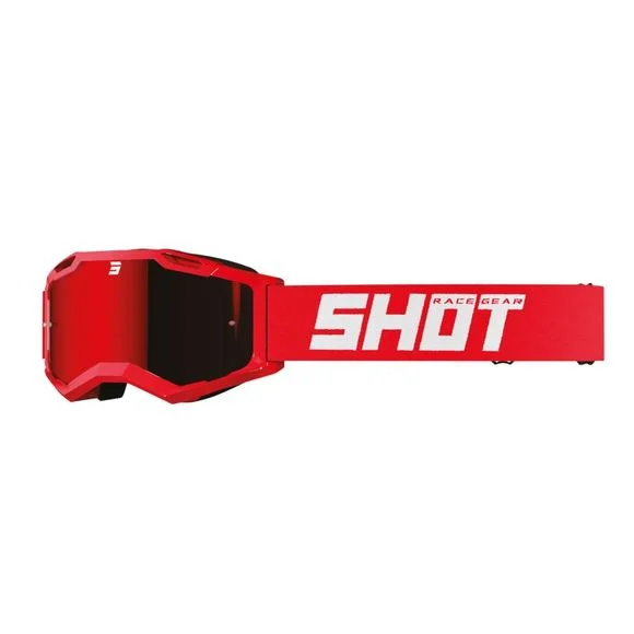 Masque cross Shot ASSAULT 2.0 – SOLID 2025 – Noir / Rouge Ref : SO2644 / A06-29OD-F04