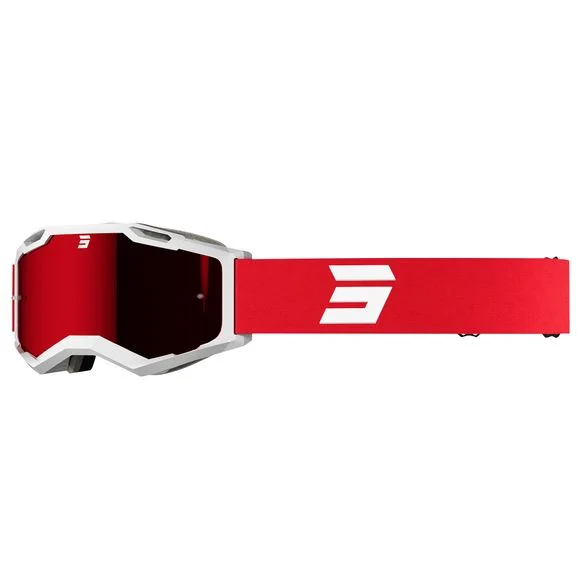 Masque cross Shot IRIS 2.0 – TECH WHITE RED GLOSSY 2023 – Blanc / Rouge Ref : SO2262 / A09-29A1-C10