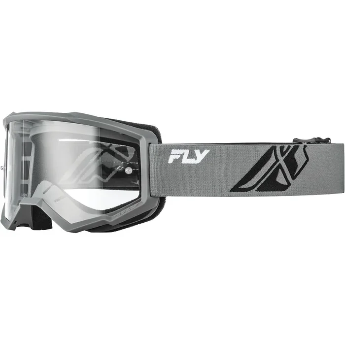 Masque FLY RACING Focus gris/noir – écran clair