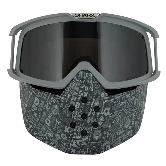 Mentonnière Shark & LUNETTES ALL OVER – DRAK / STREET DRAK / RAW – Gris Ref : SH0584 / AC3023PCUTU