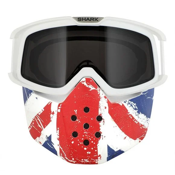 Mentonnière Shark & LUNETTES UNION JACK – DRAK / STREET DRAK / RAW – Rouge / Blanc Ref : SH0582 / AC3020PCUTU