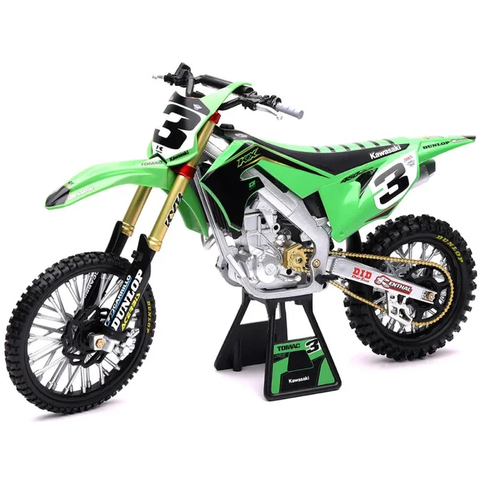 Miniature Moto Kawasaki 450 KXF E. TOMAC 1/6°