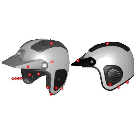 Mousses de joues Shark ATV-DRAK – Noir Ref : SH1233