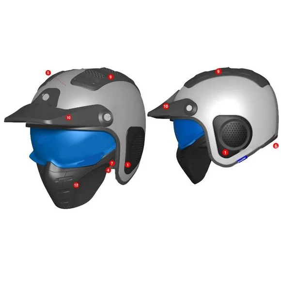 Mousses de joues Shark X-DRAK S-DRAK – Gris Ref : SH1258