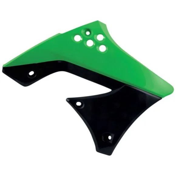 Ouie de radiateur Acerbis noir/vertKAWASAKI 450 KX 450 F (KX450E) – 2009 – 2011Ref : AE0337 / 0013135.553.010