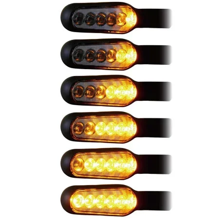 PAIR OF D LIGHT BLACK STELLAR TURN SIGNALS