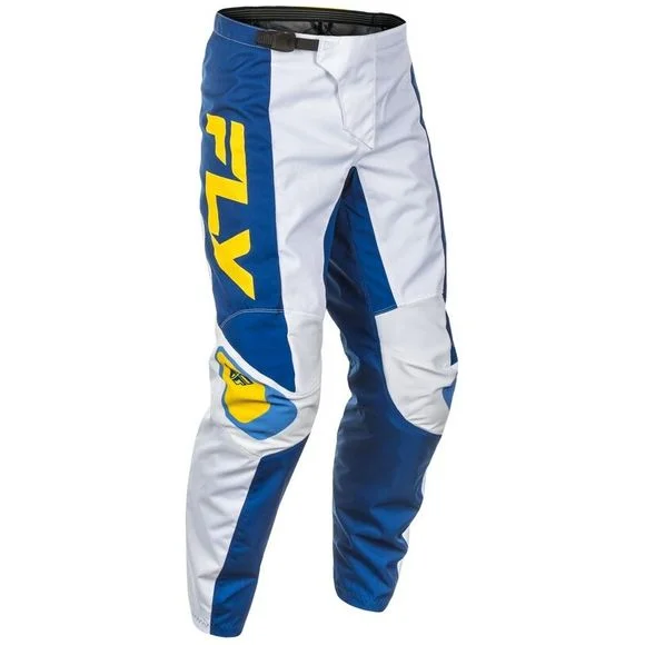 Pantalon cross Fly F-16 2025 – Blanc / Bleu Ref : FL1651