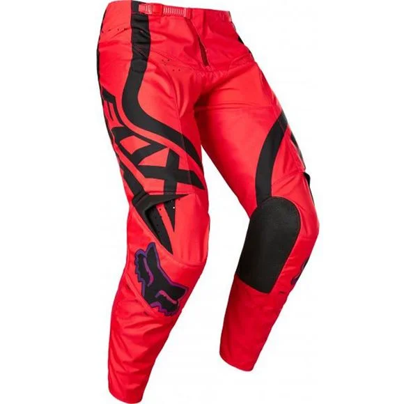 Pantalon cross Fox 180 VENZ – FLUO RED ENFANT – Rouge / Noir Ref : FX3695