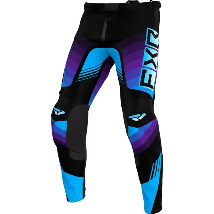 Pantalon Cross FXR CLUTCH PRO 2024 Noir Violet Bleu