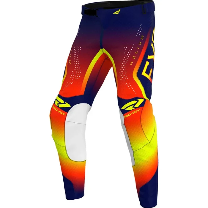Pantalon Cross FXR HELIUM 2024 Rouge Jaune Bleu
