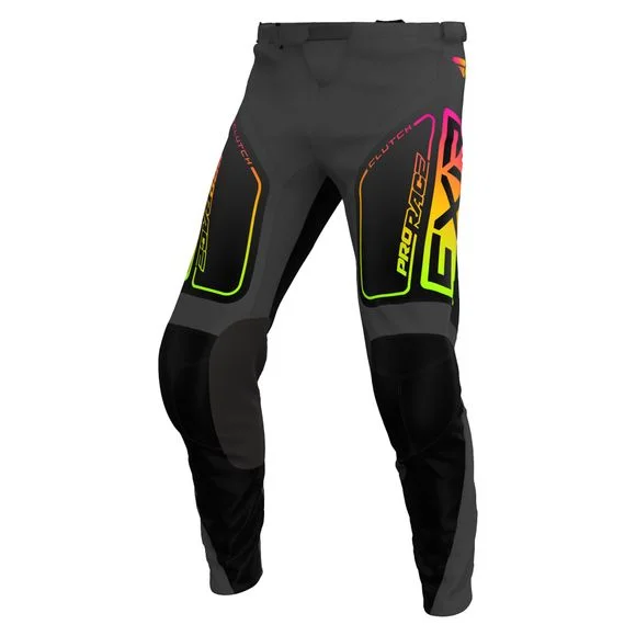 Pantalon cross FXR KID CLUTCH 24 – Noir / Multicolore Ref : FXR0536