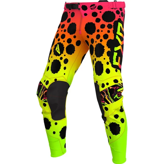 Pantalon Cross FXR PODIUM 2024 Jaune Fluo Rose Noir