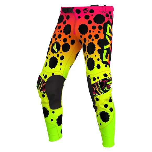 Pantalon cross FXR YOUTH PODIUM 24 – Rose / Jaune Ref : FXR0525
