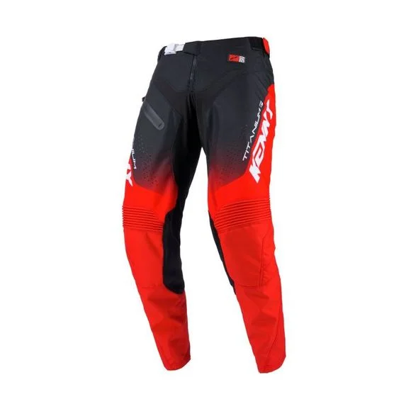 Pantalon cross Kenny TITANIUM 2025 – Noir / Rouge Ref : KE2336
