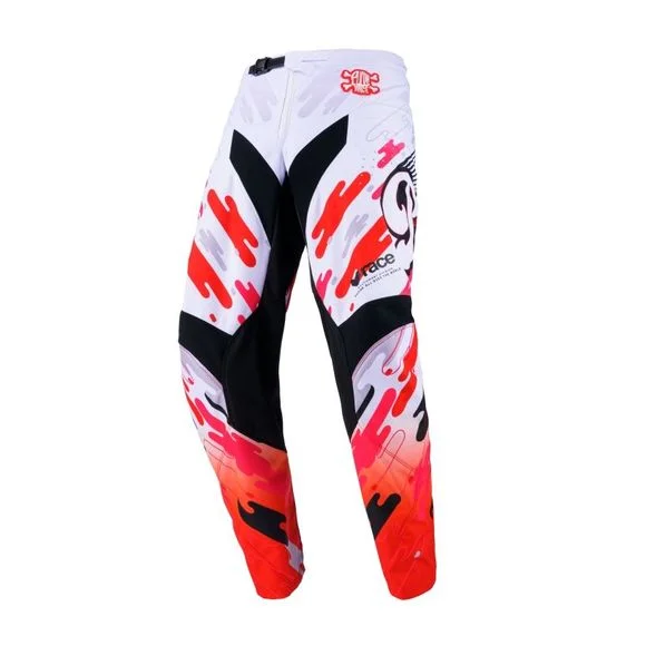 Pantalon cross Pull-in RACE 2025 – Blanc / Rouge Ref : PUL0591