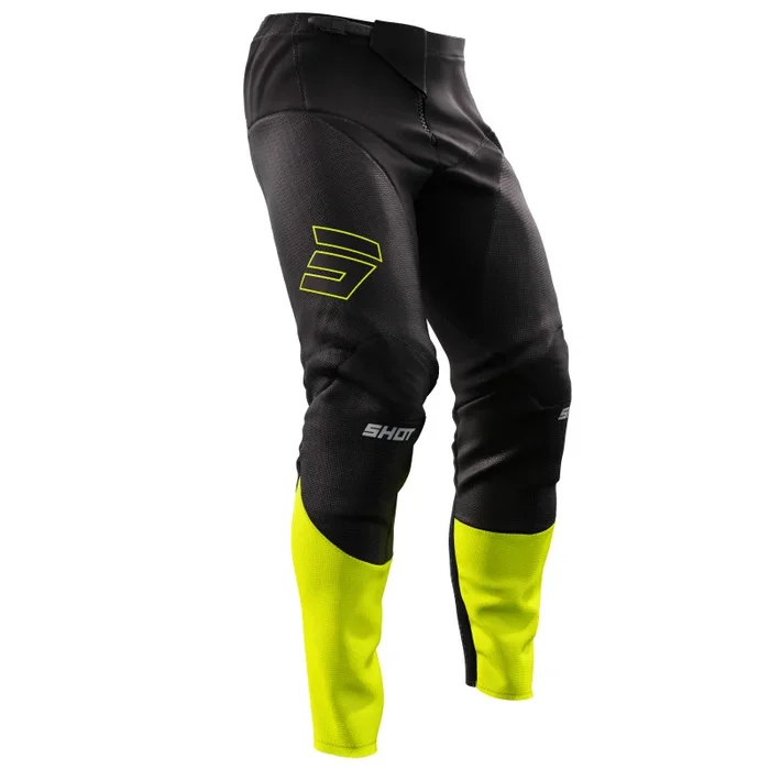 Pantalon Cross SHOT CONTACT PATROL Noir Jaune Fluo