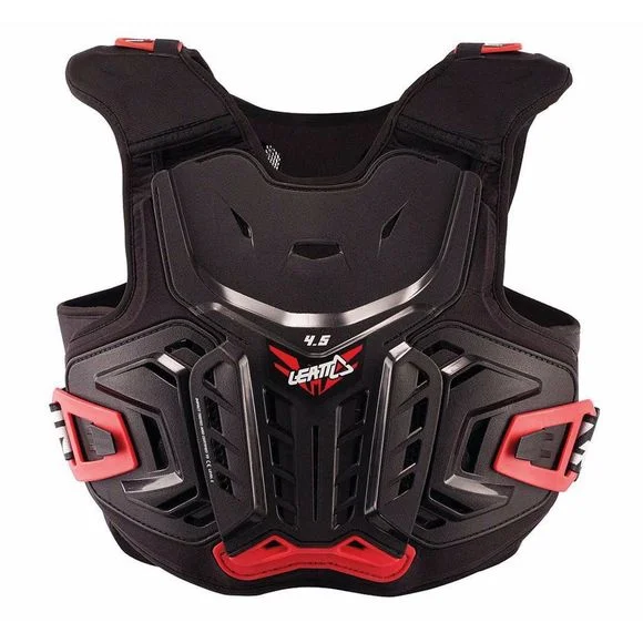 Pare pierre Leatt 4.5 JUNIOR – Noir / Rouge Ref : LB0108