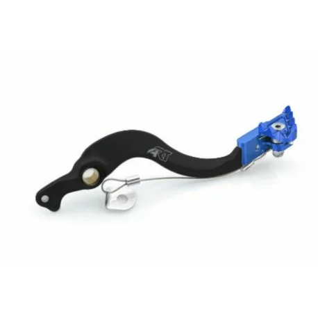 Pedale de frein ART Factory aluminium anodise noir/embout bleu Husqvarna