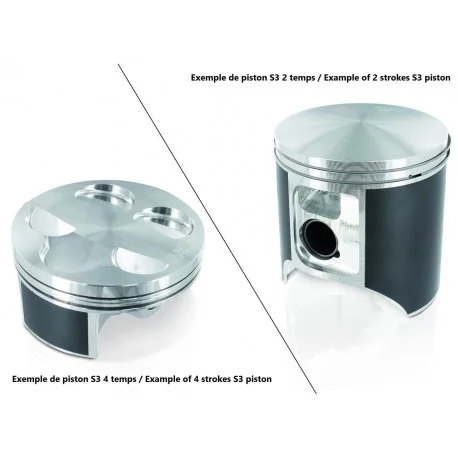 Piston S3 coule Ø53,97mm compression standard Jotagas JT125