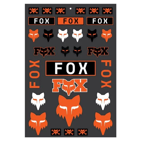Planche de stickers Fox LEGACY TRACK PACK – Orange Ref : FX4923 / 32536-009-OS