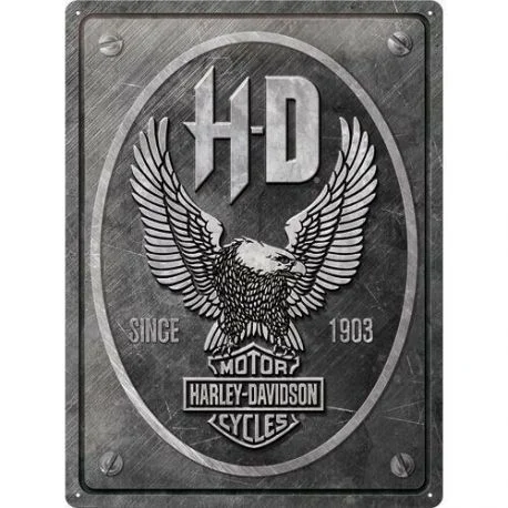 Plaque metal decorative HARLEY DAVIDSON EAGLE