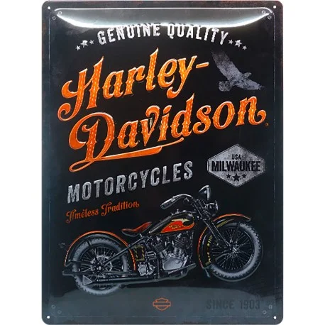 Plaque metal decorative timeless HARLEY DAVIDSON