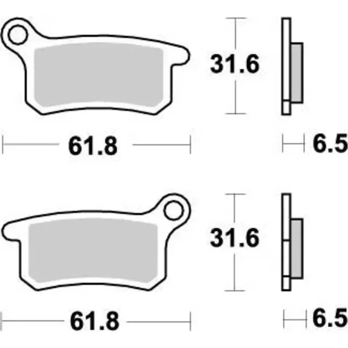 PLAQUETTES DE FREIN AVANT MOTO MASTER SINTER PRO KTM SX 85 2004-11