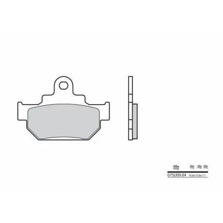 Plaquettes de frein BREMBO carbone ceramique 07SU0904
