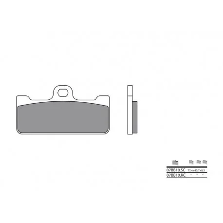 Plaquettes de frein BREMBO carbone ceramique – 07BB10RC