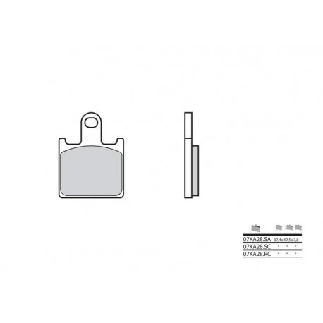 Plaquettes de frein BREMBO carbone ceramique – 07KA28RC