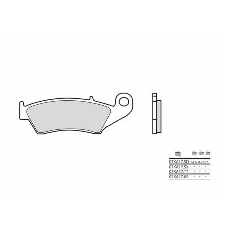 Plaquettes de frein BREMBO Off-Road metal fritte 07KA17SX