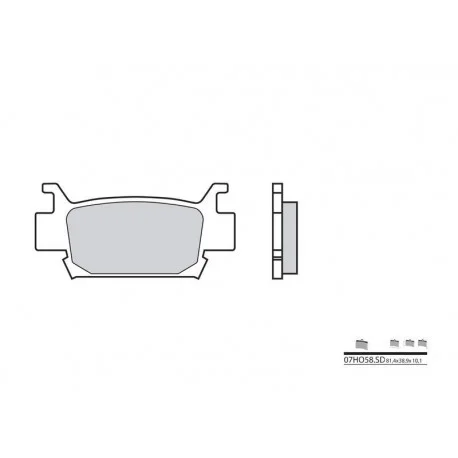 Plaquettes de frein BREMBO Off-Road metal fritte – 07HO58SD