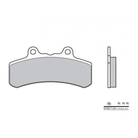 Plaquettes de frein BREMBO route carbone ceramique – 07HD1109